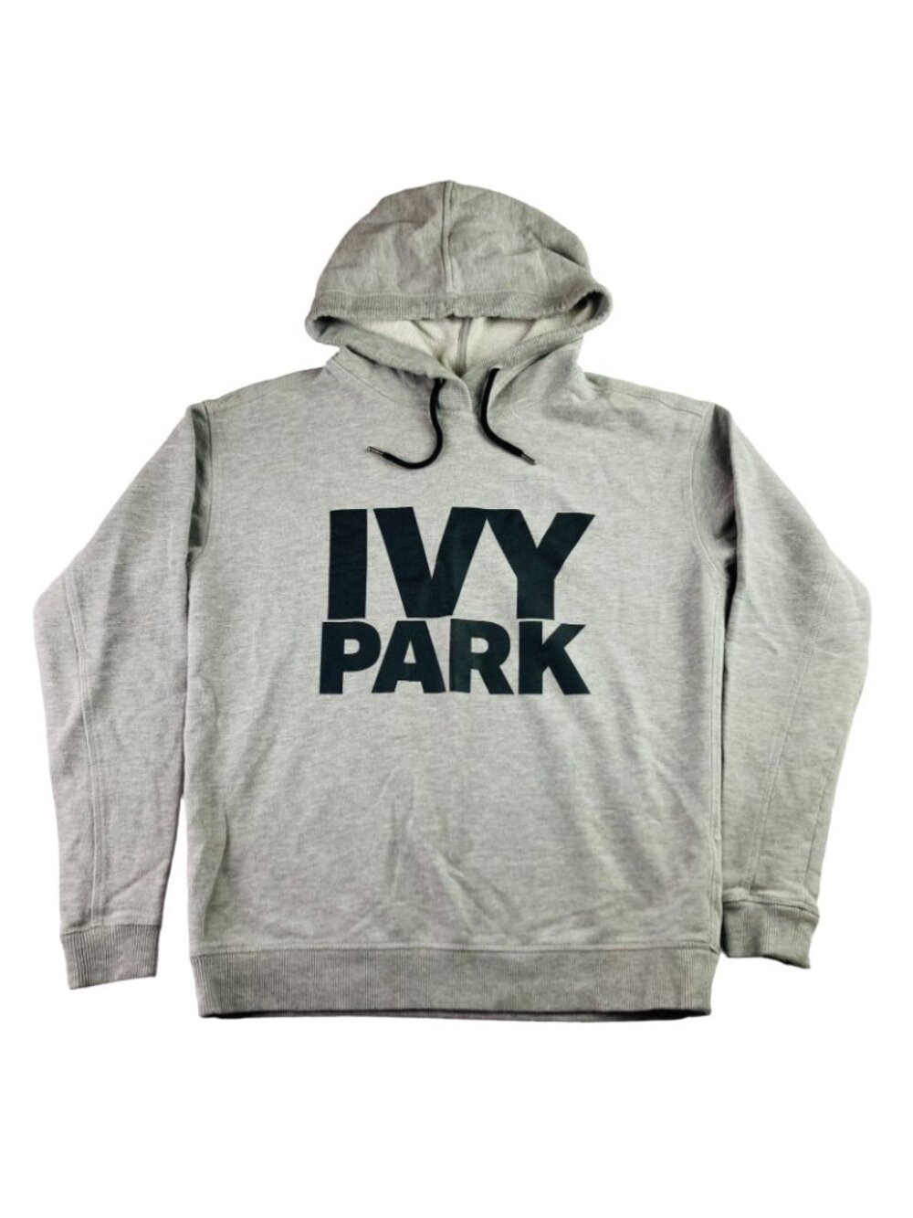Ivy Park Men's Logo Pullover Hoodie Sweatshirt Cotton Gray • XS